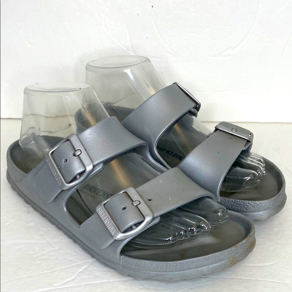 Birkenstock Shoes - Birkenstock Light Weight Gray Slip On Sandals Size 38